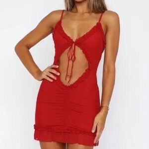 White Fox Boutique Red Mini Dress